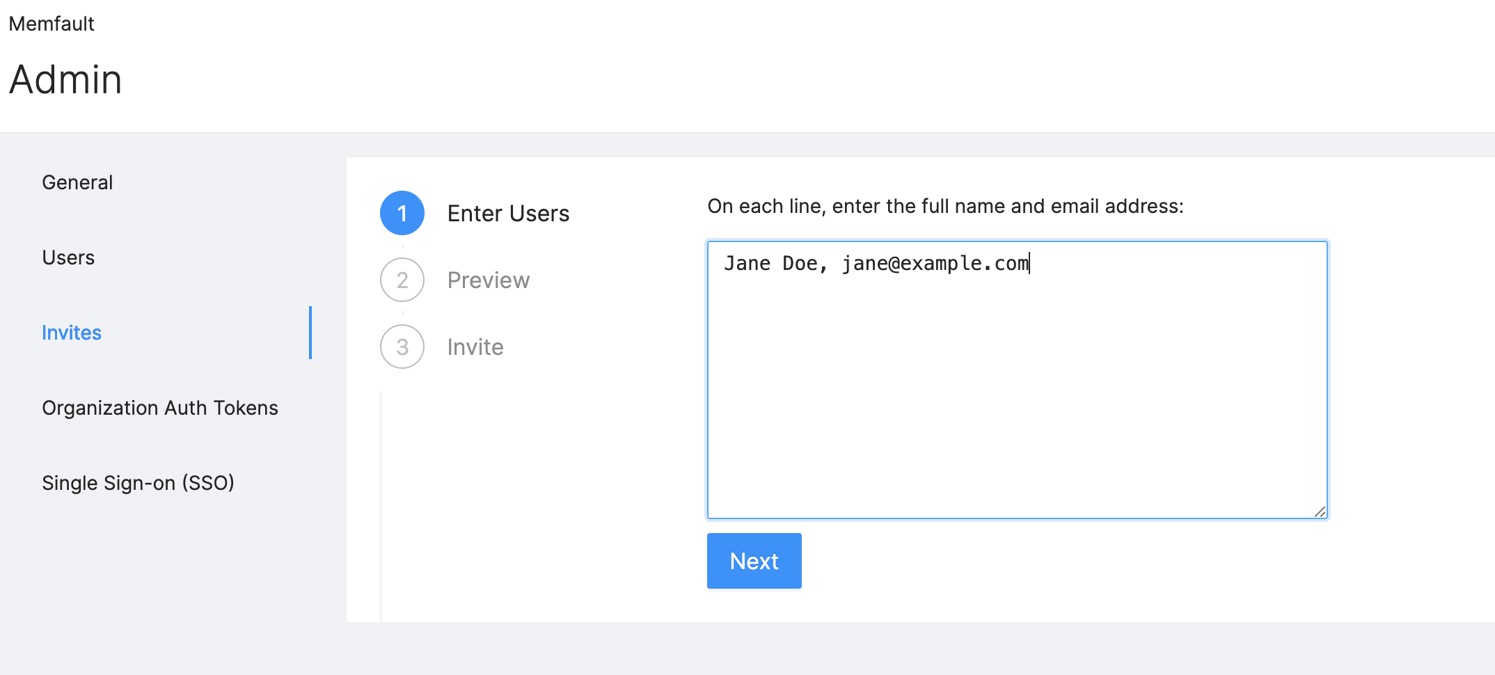 Invite users to your organization