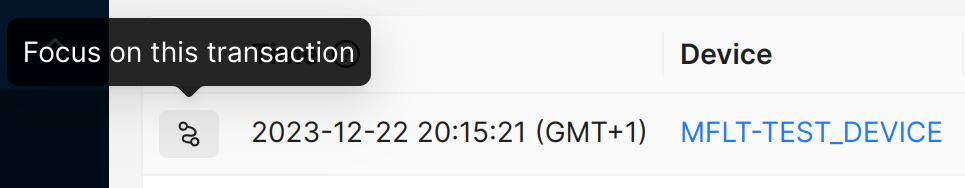 Focus on logs from the same transaction